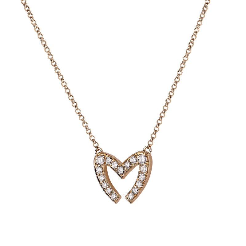 Love M Pendant with single M motif
