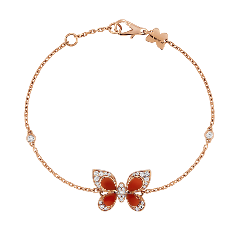 Wings of Wonder Red Agate Bracelet