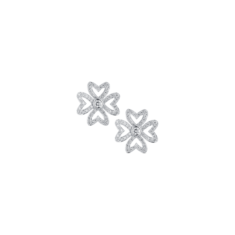 Love M Earrings with four M motifs