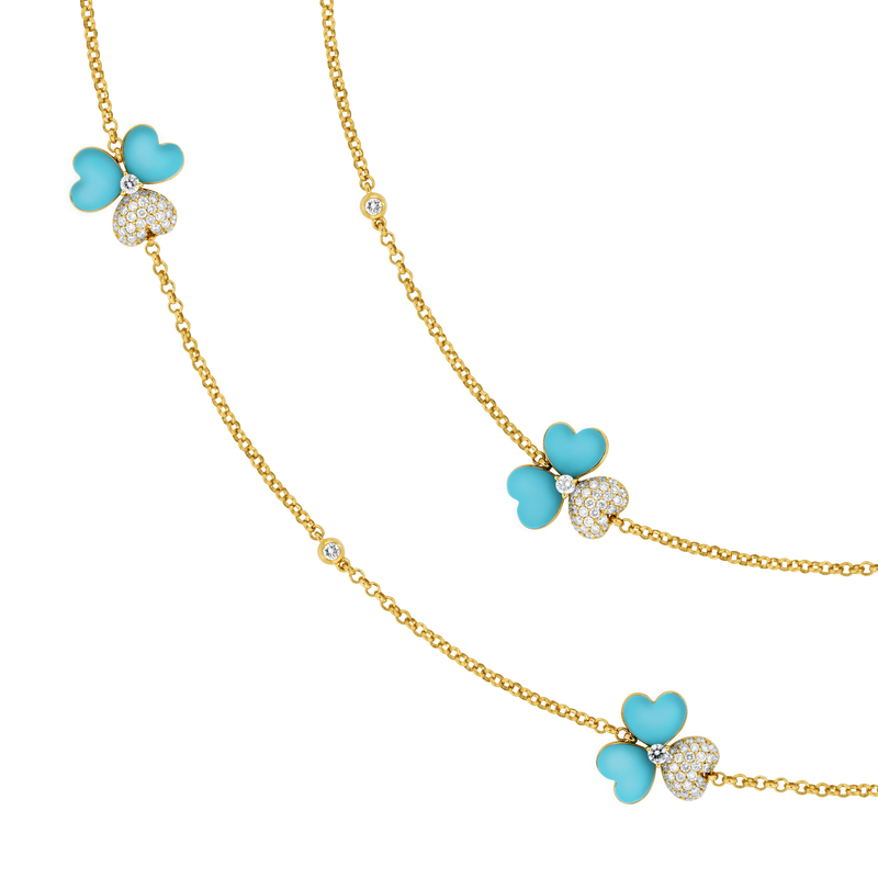 Flower of Eternity Turquoise Sautoir