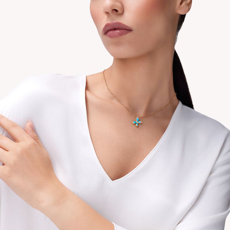 Wings of Wonder Turquoise Pendant