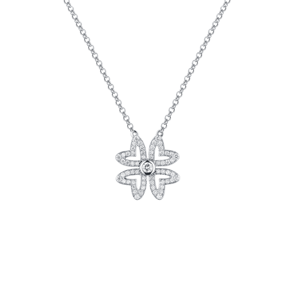 Love M Pendant with four M motifs
