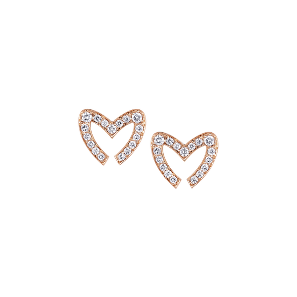 Love M Earrings with single M motif