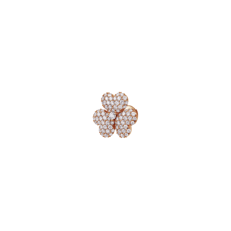 Flower of Eternity Rose Gold Earrings