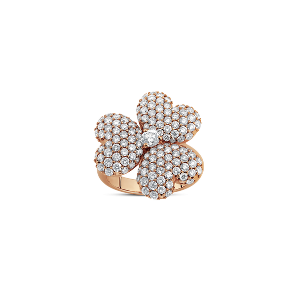 Flower of Eternity Rose Gold Ring 21mm