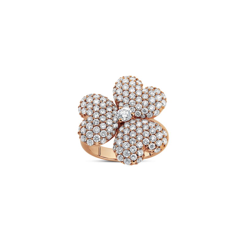 Flower of Eternity Rose Gold Ring 21mm