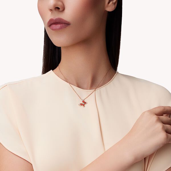 Wings of Wonder Red Agate Pendant