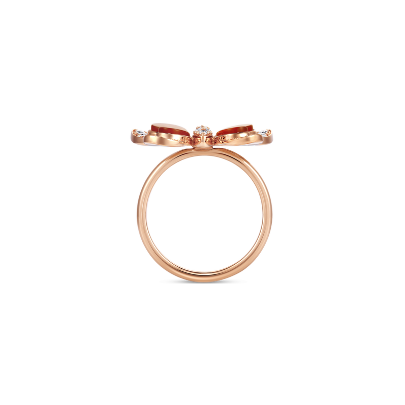 Wings of Wonder Red Agate Ring