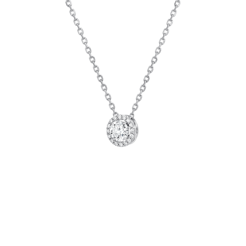 Diamond Essentials Unity Round Halo Pendant
