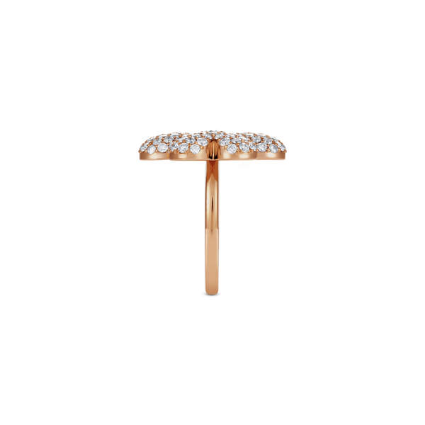 Flower of Eternity Rose Gold Ring 21mm