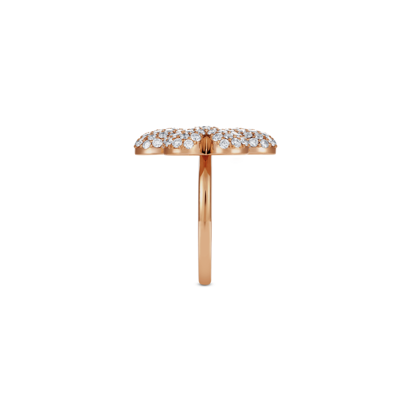Flower of Eternity Rose Gold Ring 21mm