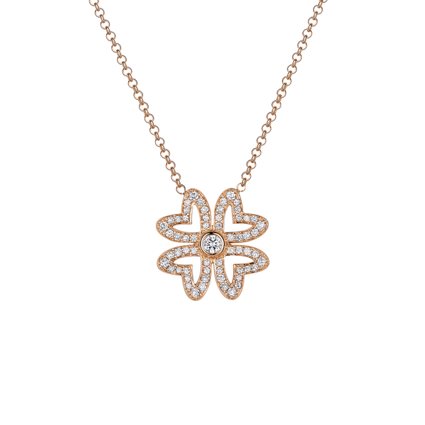 Love M Pendant with four M motifs