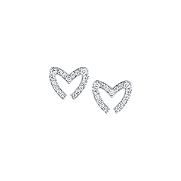 Love M Earrings with single M motif