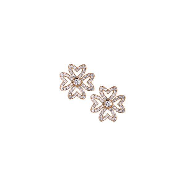 Love M Earrings with four M motifs