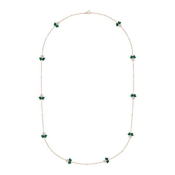 Flower of Eternity Malachite Sautoir