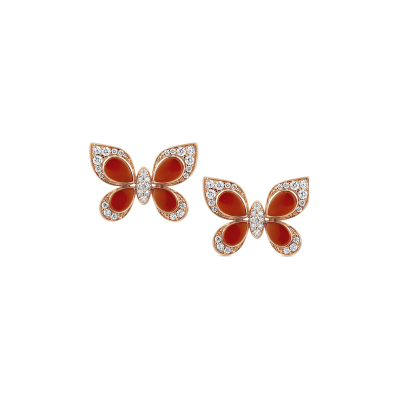 Wings of Wonder Red Agate Earrings