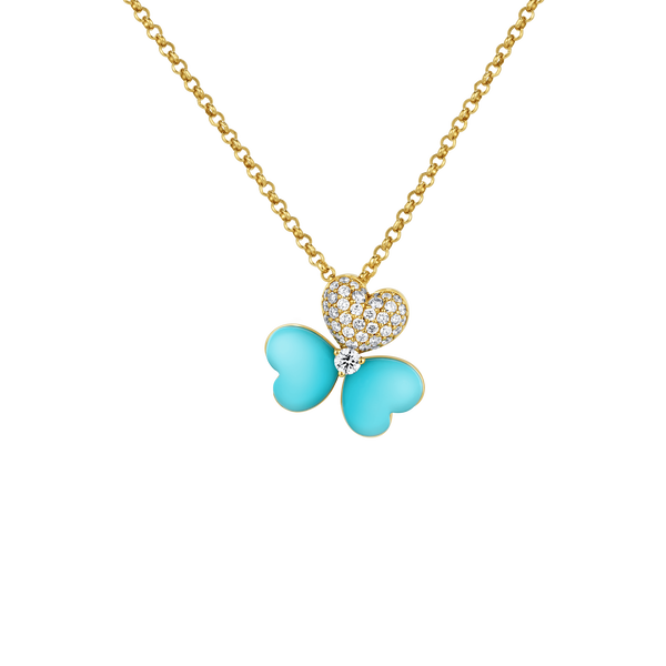 Flower of Eternity Turquoise Pendant