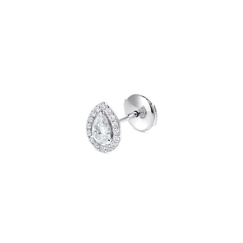 Diamond Essentials Unity Pear Halo Earrings