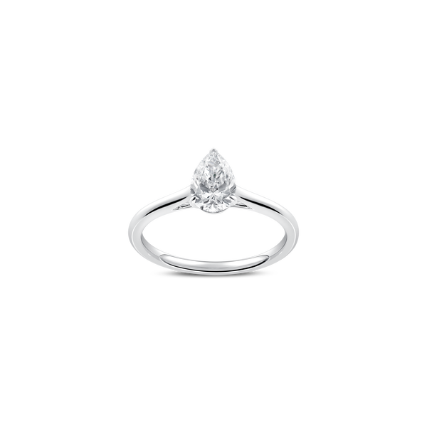 Unity Pear-Cut Solitaire Engagement Ring