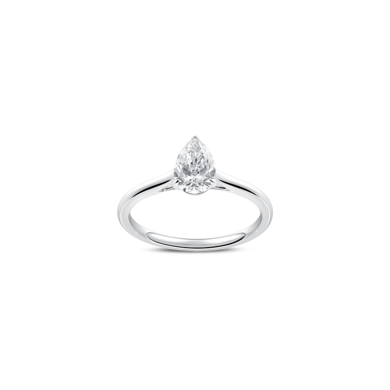 Unity Pear-Cut Solitaire Engagement Ring