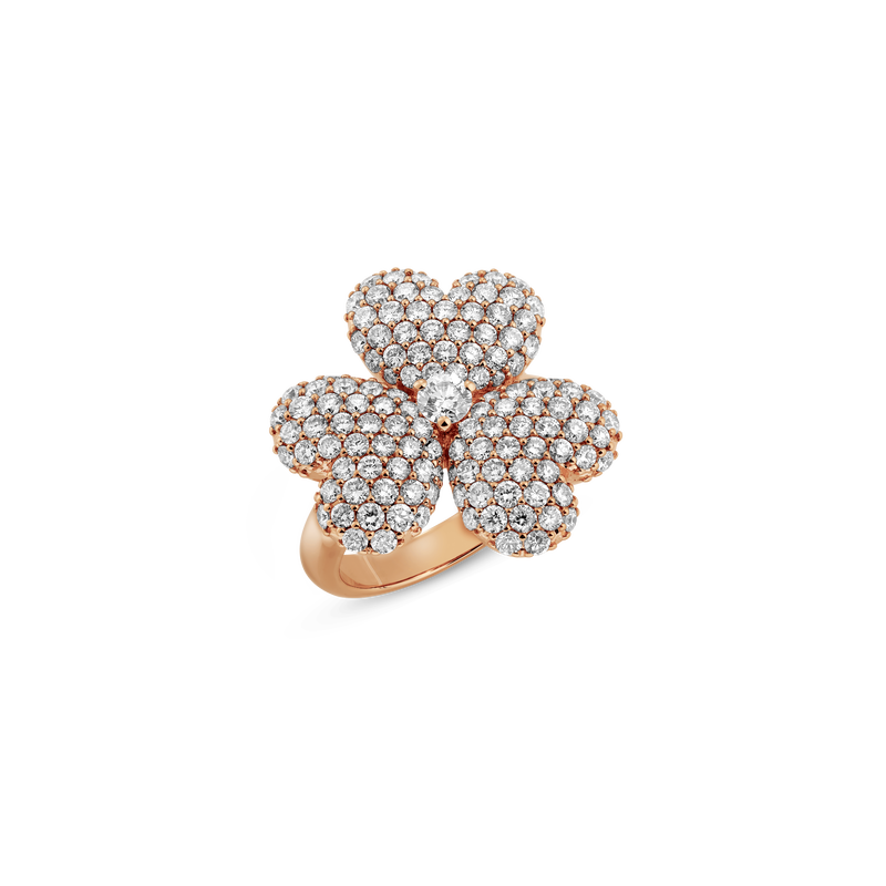 Flower of Eternity Rose Gold Ring 21mm