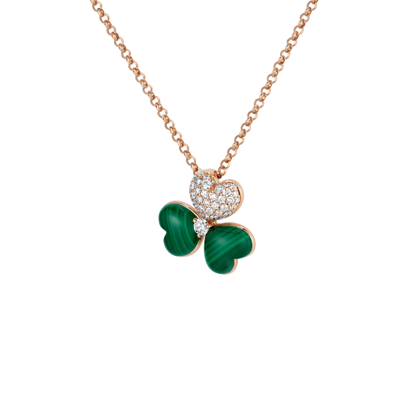 Flower of Eternity Malachite Pendant