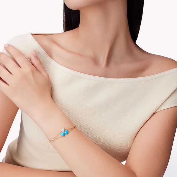 Flower of Eternity Turquoise Bracelet