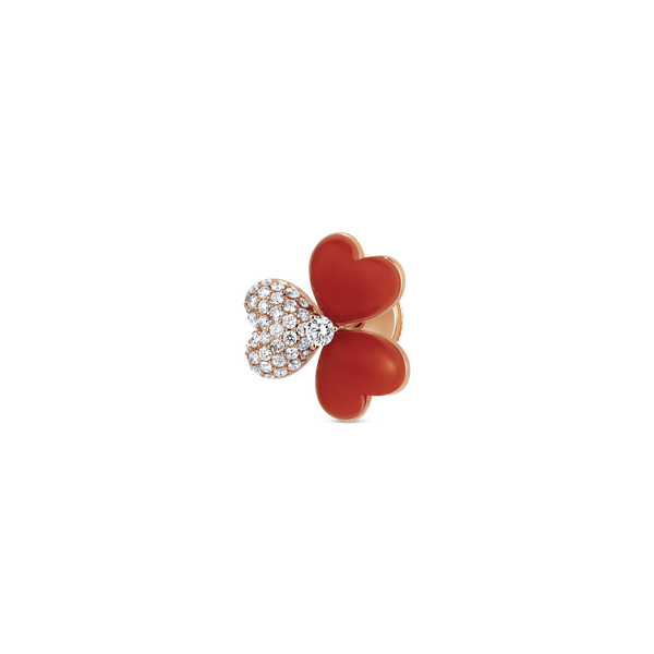 Flower of Eternity Red Agate Earrings