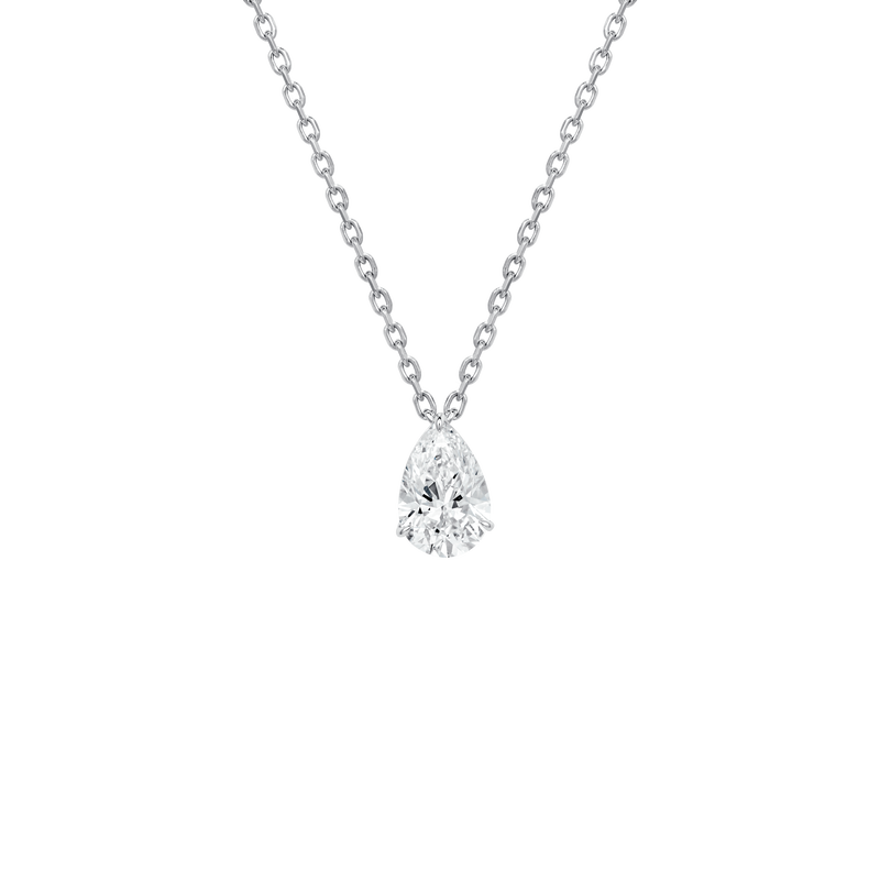 Diamond Essentials Unity Solitaire Pear Pendant
