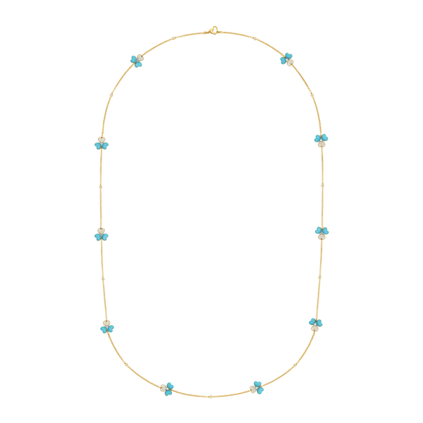 Flower of Eternity Turquoise Sautoir