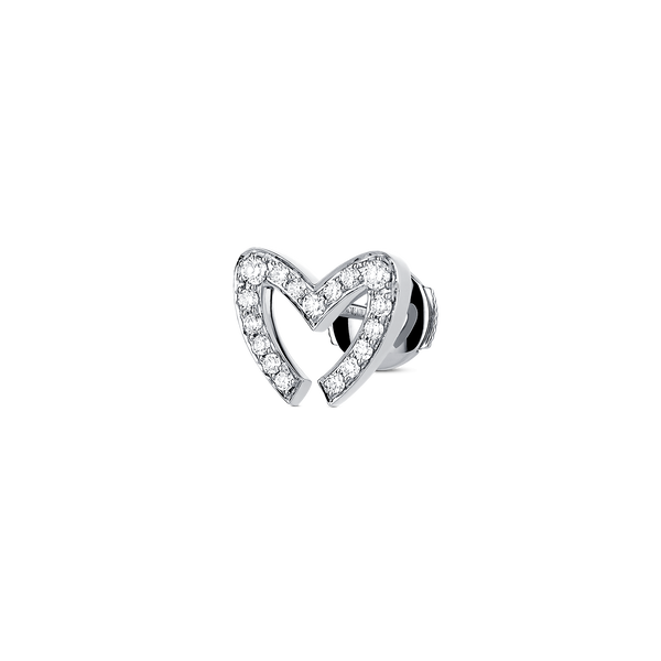 Love M Earrings with single M motif