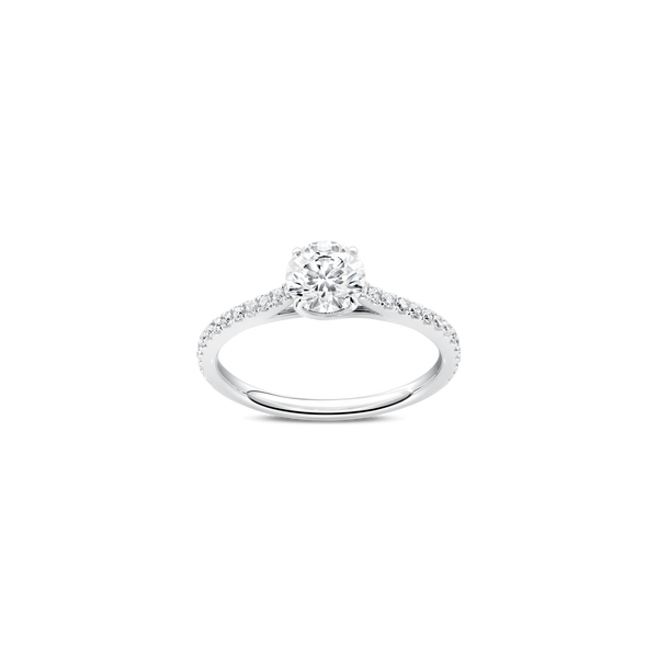 Unity Round Brilliant Pavé Engagement Ring