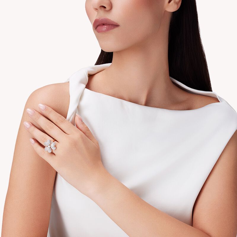 Flower of Eternity Rose Gold Ring 21mm