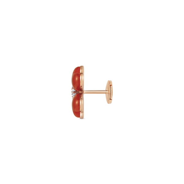 Flower of Eternity Red Agate Earrings