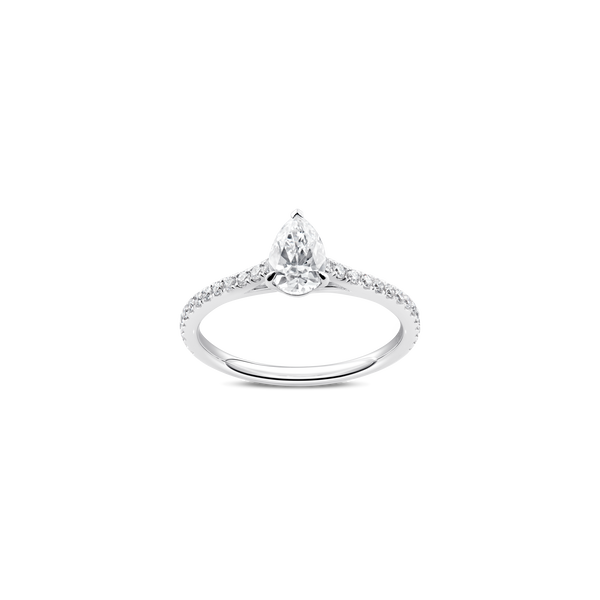 Unity Pear-Cut Pavé Engagement Ring