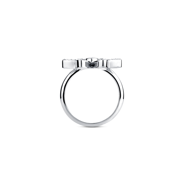 Love M Ring with four M motifs