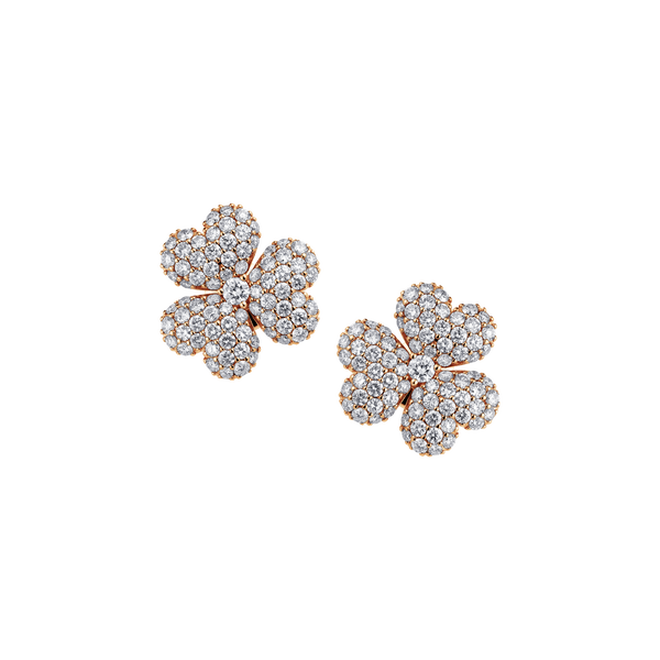 Flower of Eternity Rose Gold Earrings