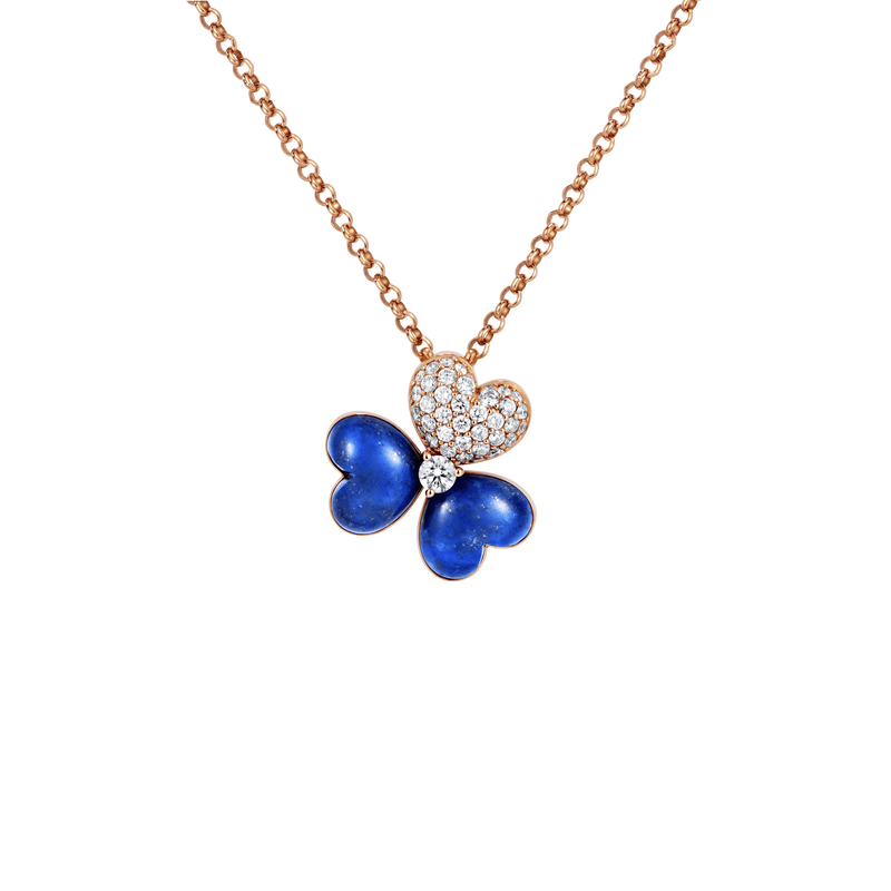 Flower of Eternity Lapis Lazuli Pendant
