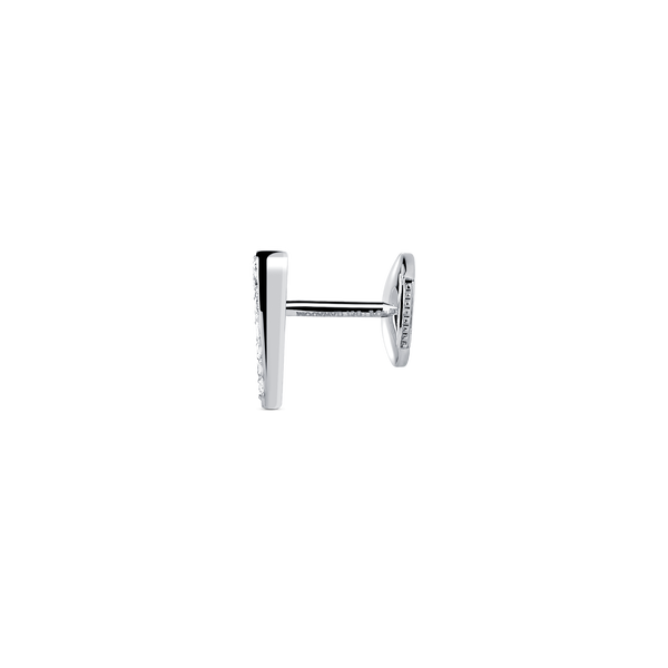 Love M Earrings with single M motif