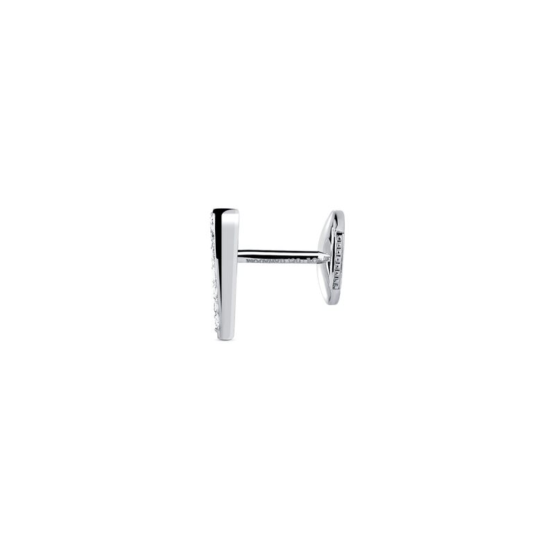 Love M Earrings with single M motif