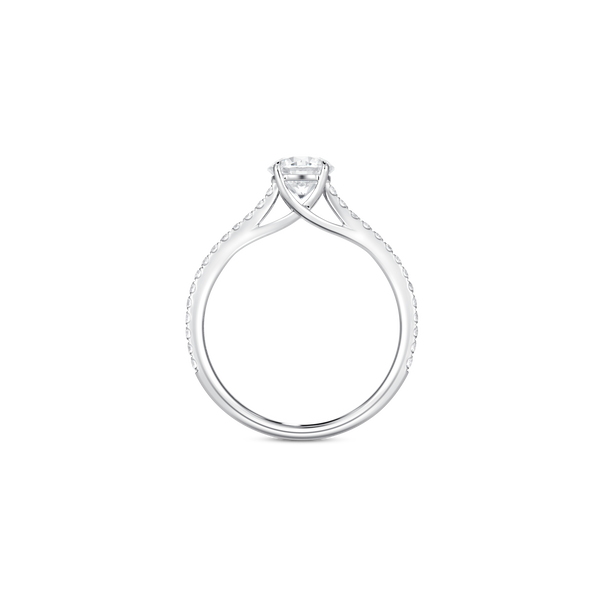 Unity Round Brilliant Pavé Engagement Ring