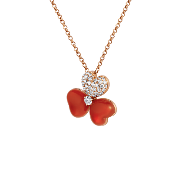 Flower of Eternity Red Agate Large Pendant