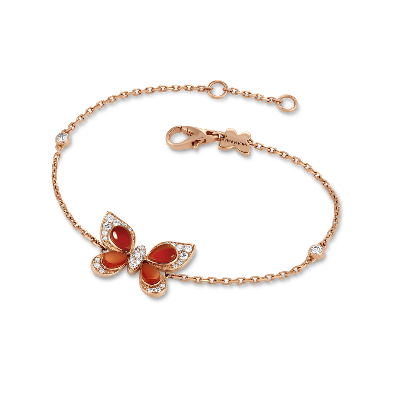 Wings of Wonder Red Agate Bracelet