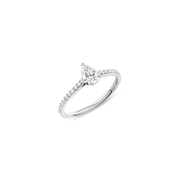 Unity Pear-Cut Pavé Engagement Ring