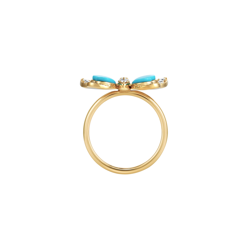 Wings of Wonder Turquoise Ring