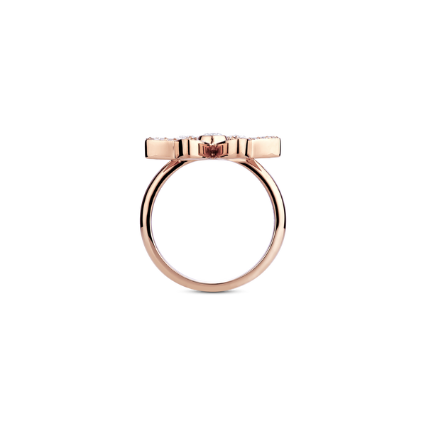 Love M Ring with four M motifs
