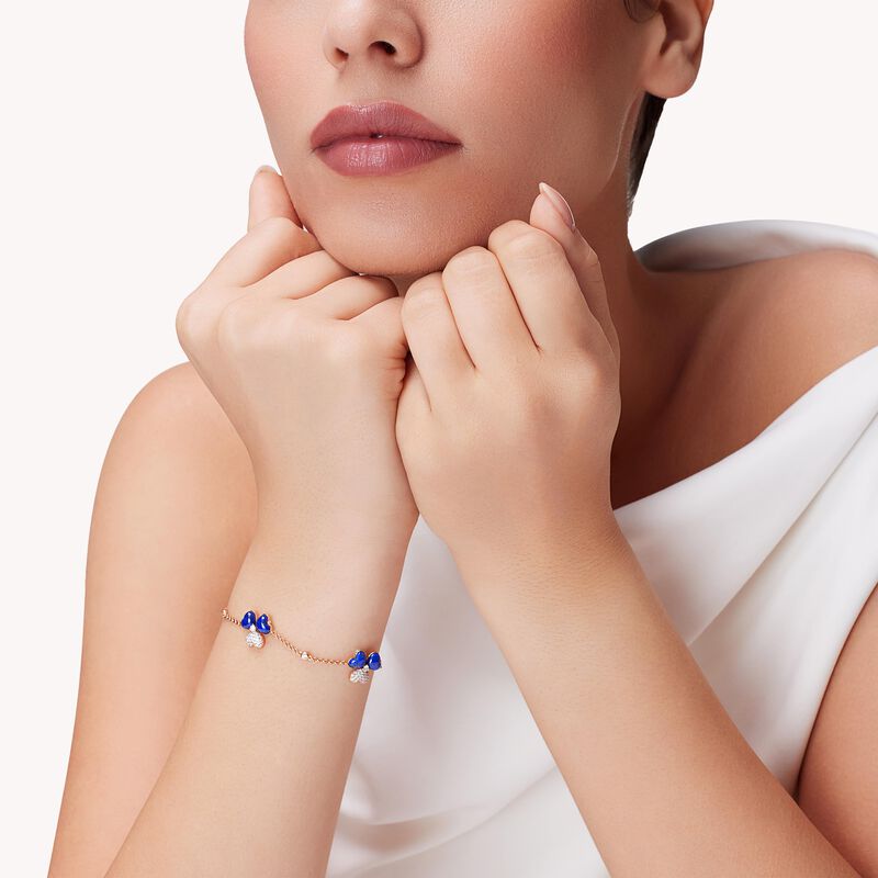 Flower of Eternity Lapis Lazuli Bracelet