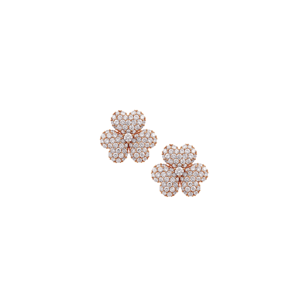 Flower of Eternity Rose Gold Earrings