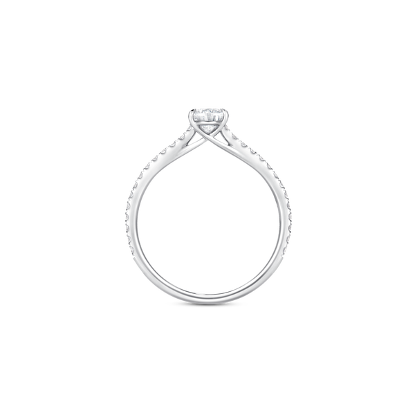 Unity Pear-Cut Pavé Engagement Ring
