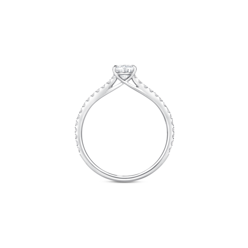 Unity Pear-Cut Pavé Engagement Ring